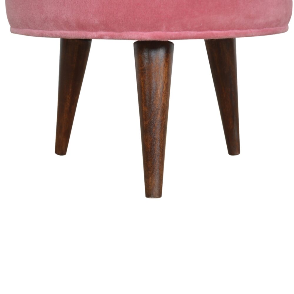Pink Velvet Nordic Style Footstool wholesalers
