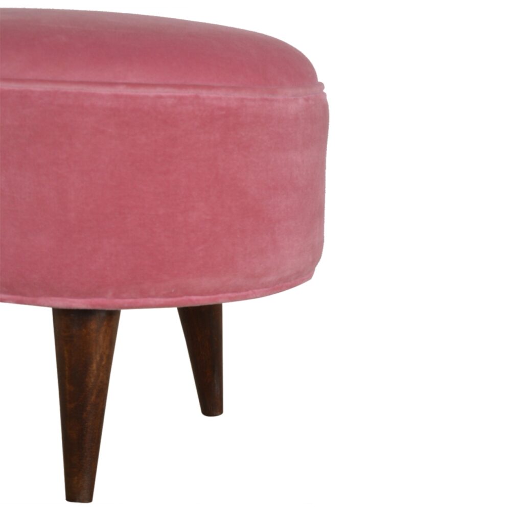 Pink Velvet Nordic Style Footstool dropshipping