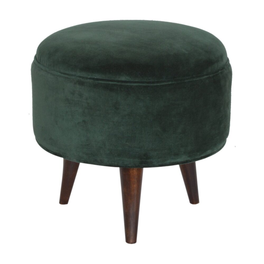 Emerald Green Velvet Nordic Style Footstool wholesalers