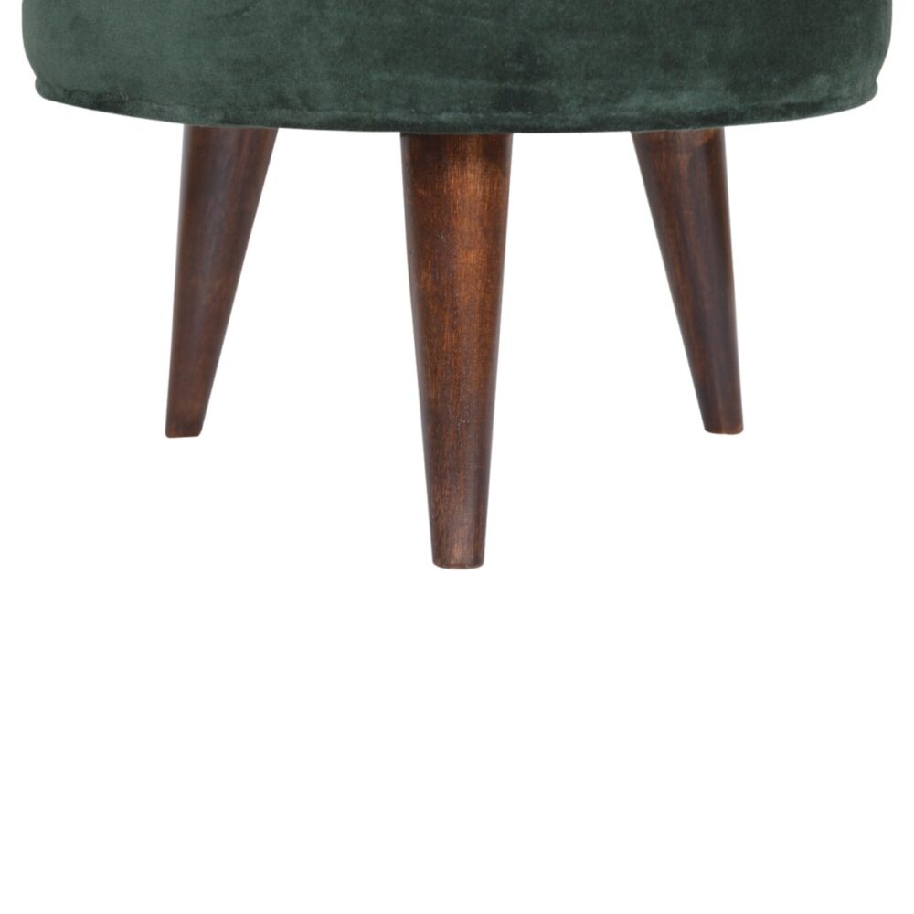 wholesale Emerald Green Velvet Nordic Style Footstool for resale