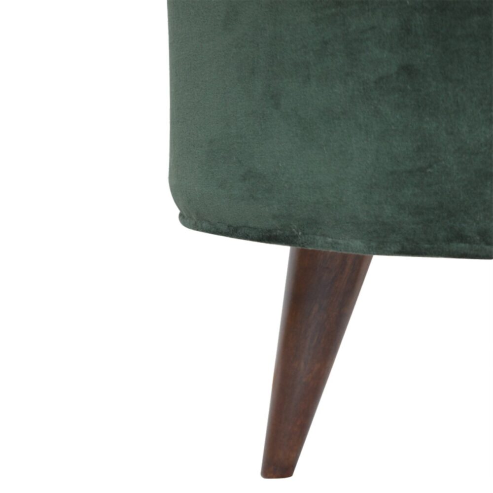 wholesale Emerald Green Velvet Nordic Style Footstool for resale
