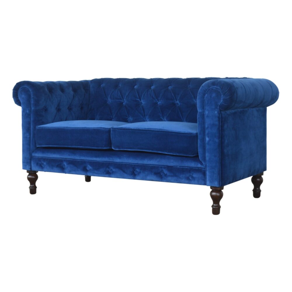 Royal Blue Velvet Chesterfield Sofa wholesalers