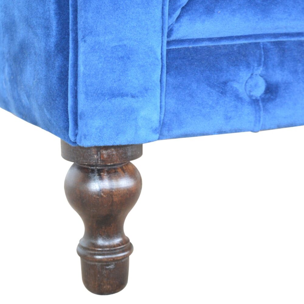 Royal Blue Velvet Chesterfield Sofa for wholesale