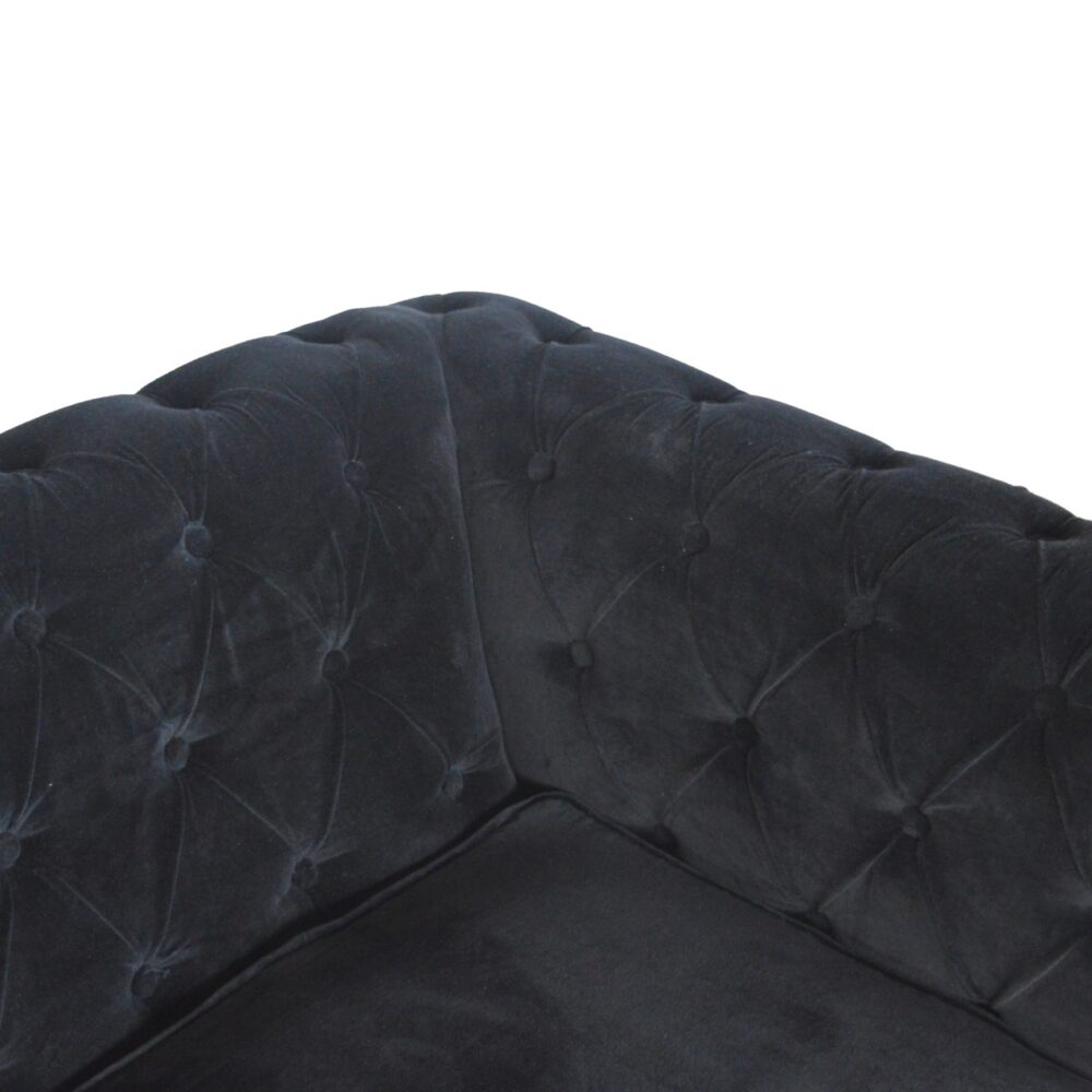 wholesale Black Velvet Chesterfield Sofa for resale