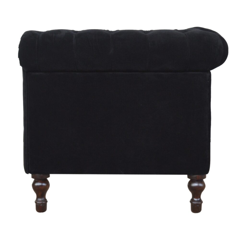 Black Velvet Chesterfield Sofa for resell