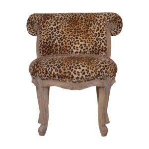 Leopard Print Studded Chair for resale