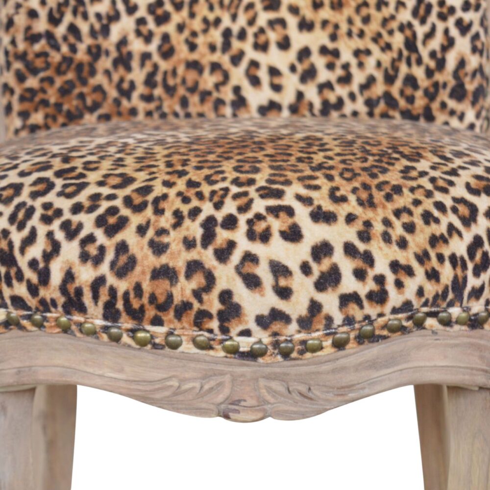 wholesale Leopard Print Studded Chair for resale