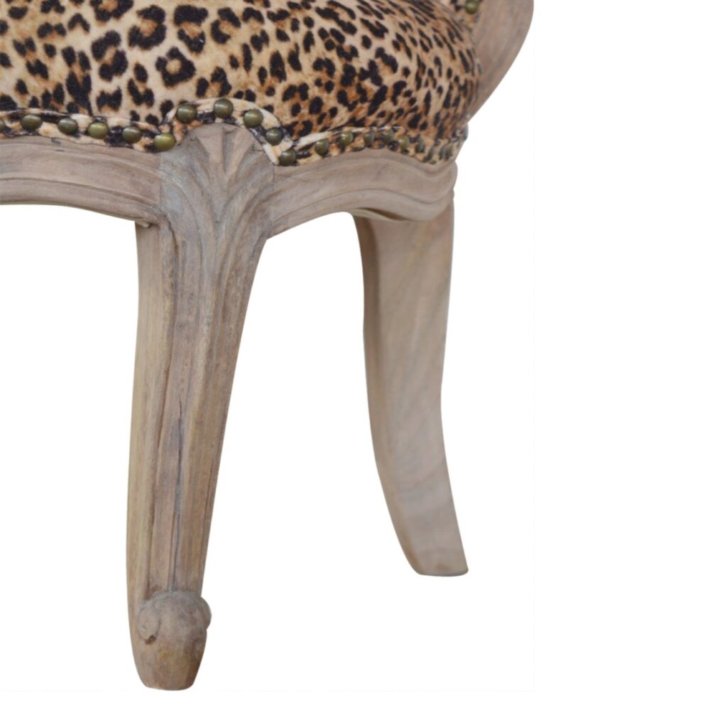 Leopard Print Studded Chair for reselling