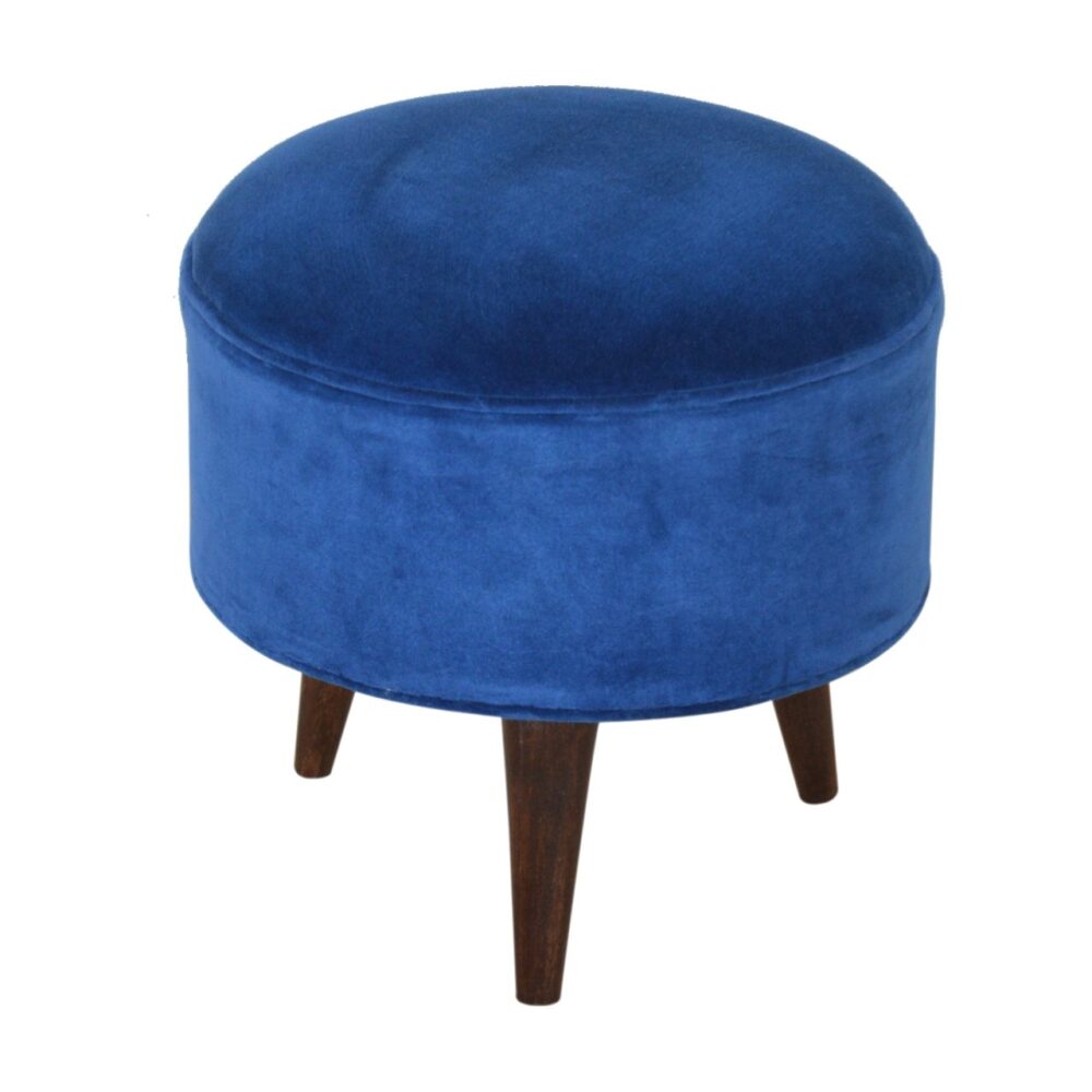 wholesale IN880 - Royal Blue Velvet Nordic Style Footstool for resale