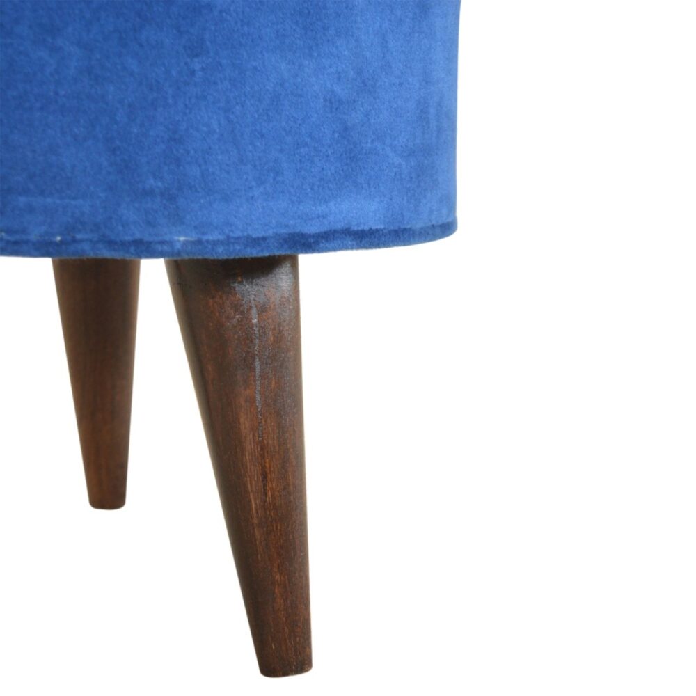 IN880 - Royal Blue Velvet Nordic Style Footstool for resell