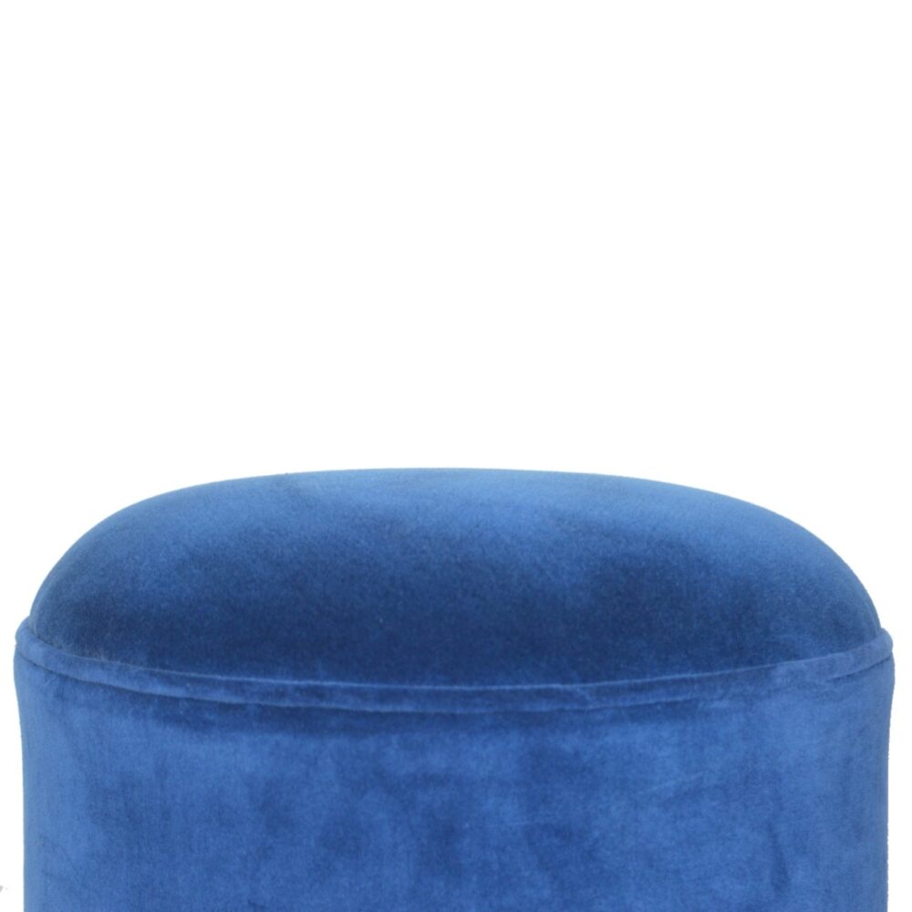 IN880 - Royal Blue Velvet Nordic Style Footstool dropshipping