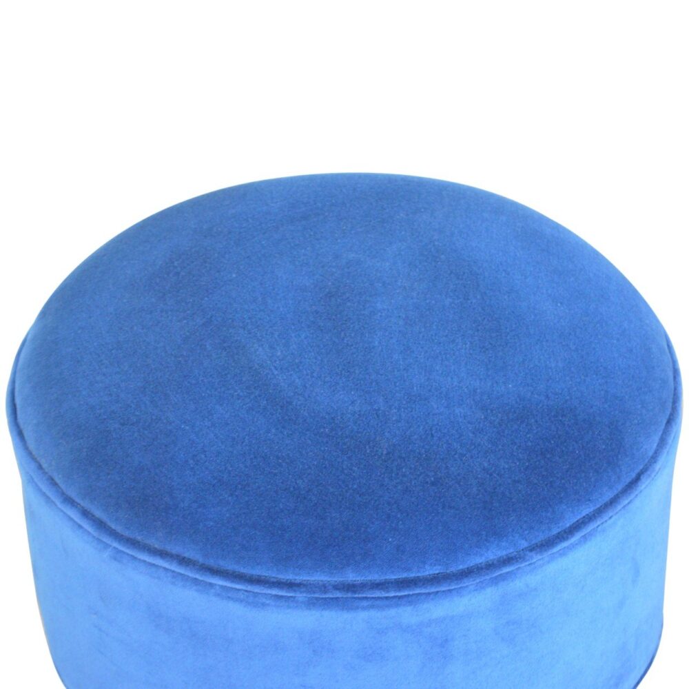 IN880 - Royal Blue Velvet Nordic Style Footstool for reselling