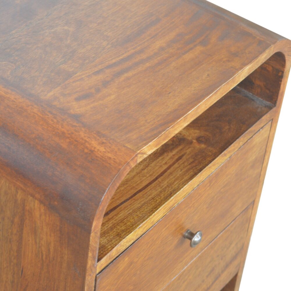 Chestnut Curved Edge with 2 Drawers for reselling