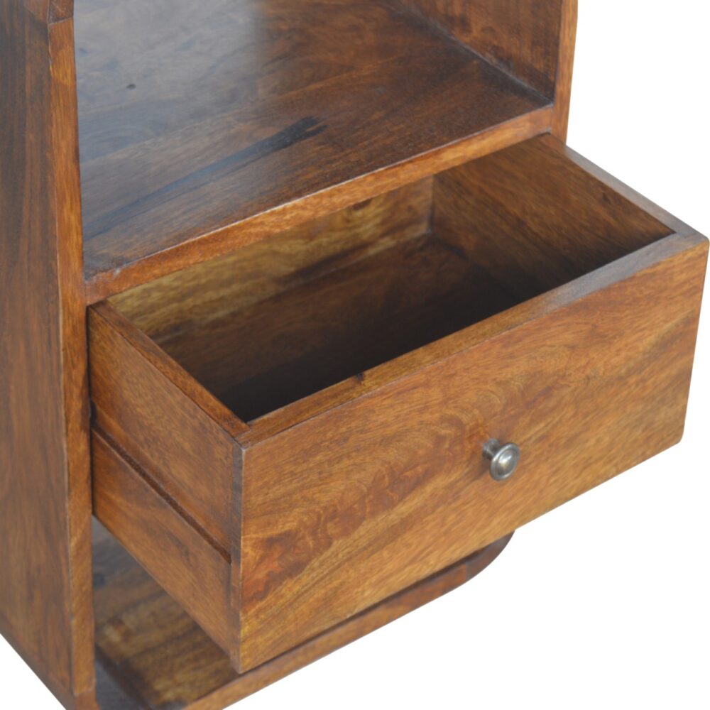 Chestnut Curved Edge with 2 Drawers dropshipping