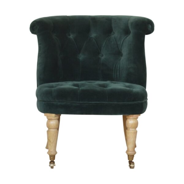 IN895 - Emerald Green Velvet  Accent Chair for resale