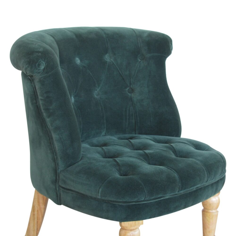 wholesale IN895 - Emerald Green Velvet  Accent Chair for resale