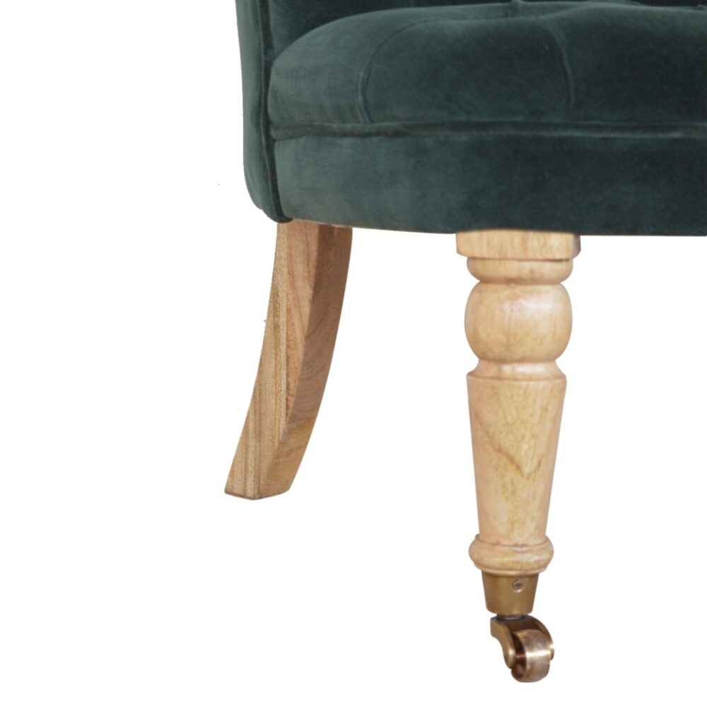 wholesale IN895 - Emerald Green Velvet  Accent Chair for resale