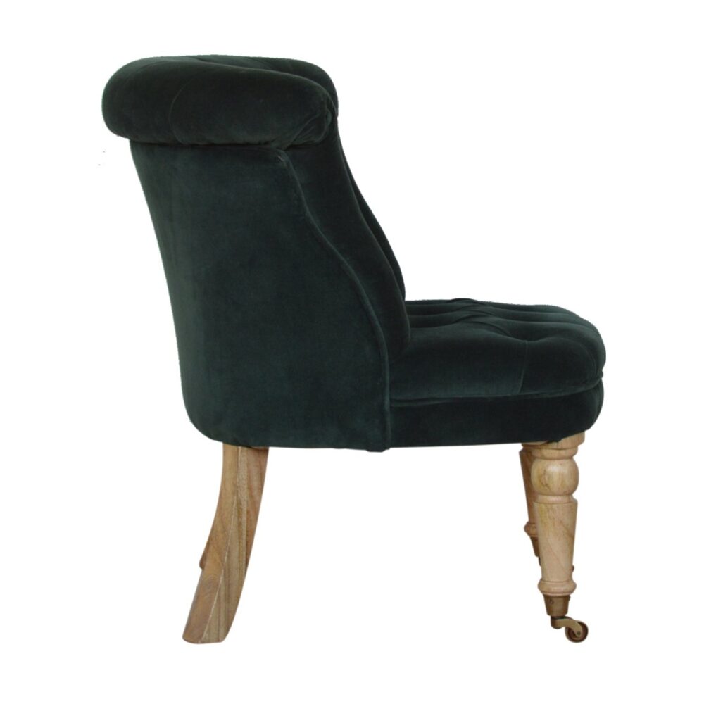 IN895 - Emerald Green Velvet  Accent Chair for wholesale