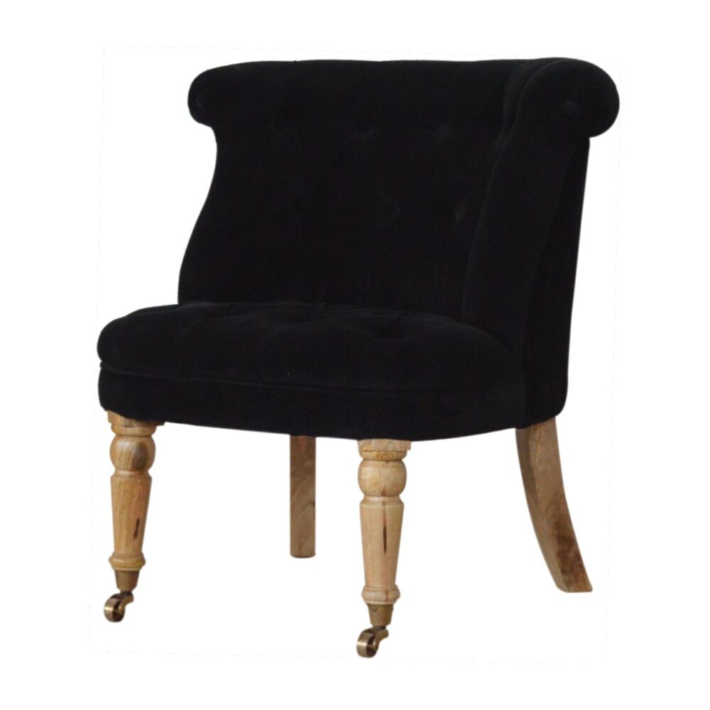 wholesale IN897 - Black Velvet Accent Chair for resale