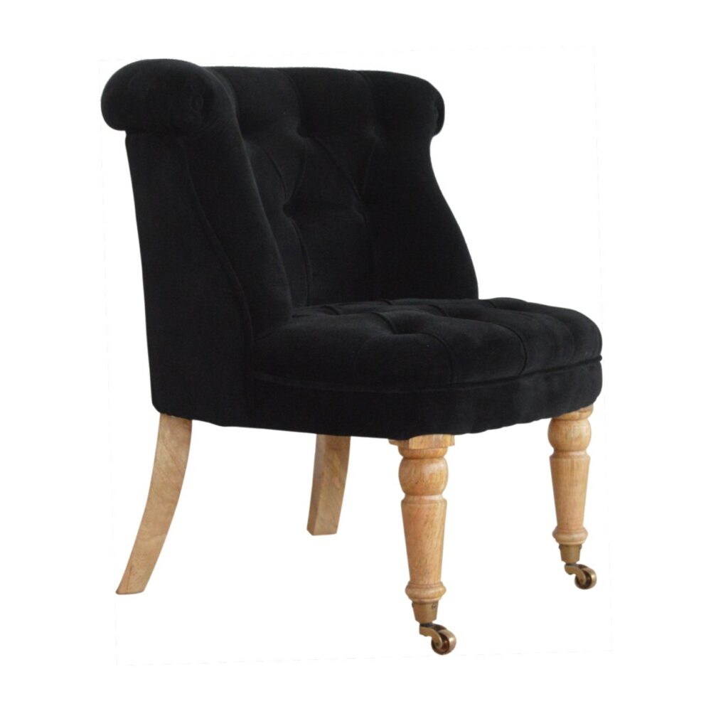 IN897 - Black Velvet Accent Chair wholesalers