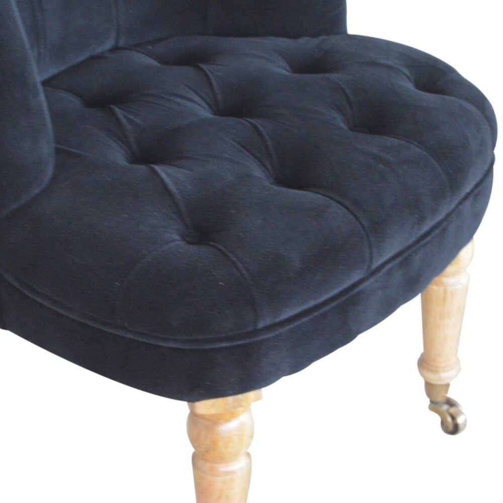 IN897 - Black Velvet Accent Chair for resell
