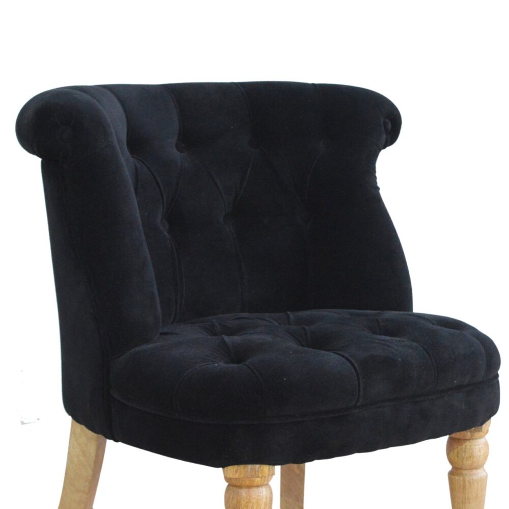 IN897 - Black Velvet Accent Chair dropshipping