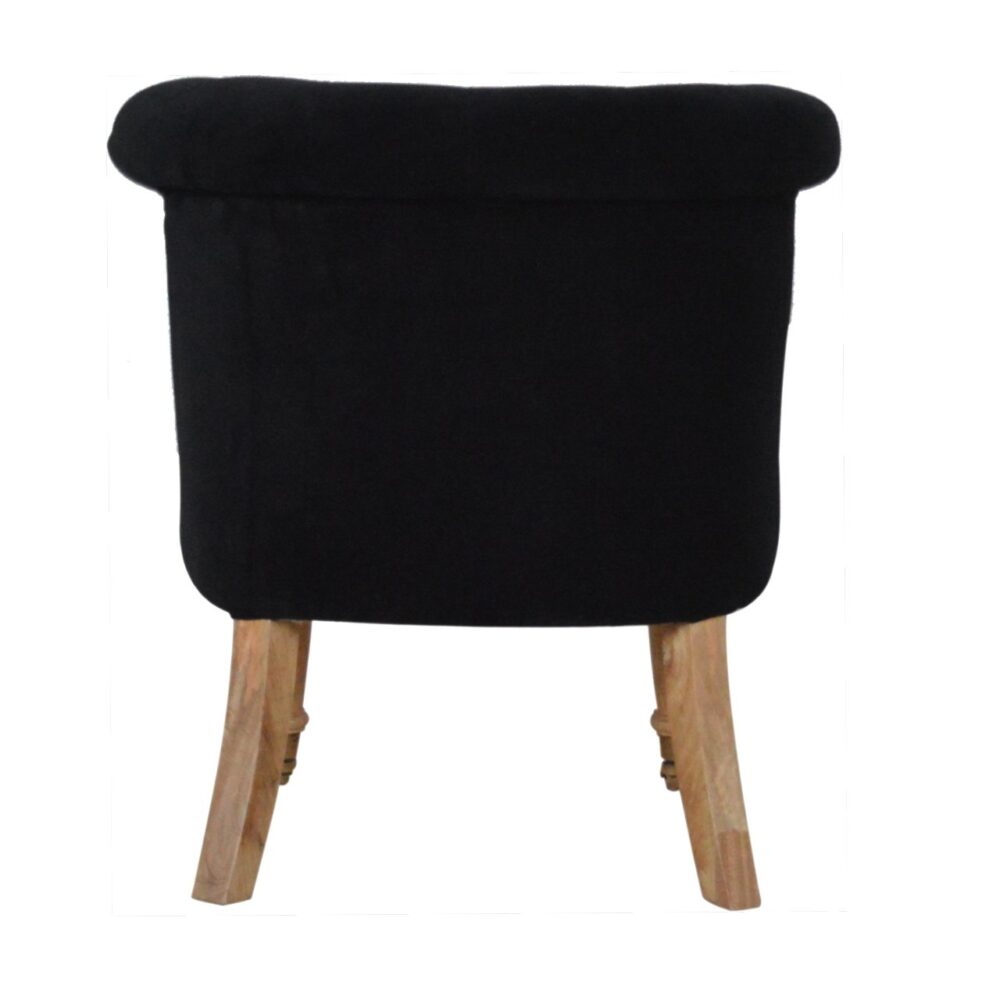 bulk IN897 - Black Velvet Accent Chair for resale