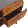 Chestnut Circular Media Unit dropshipping