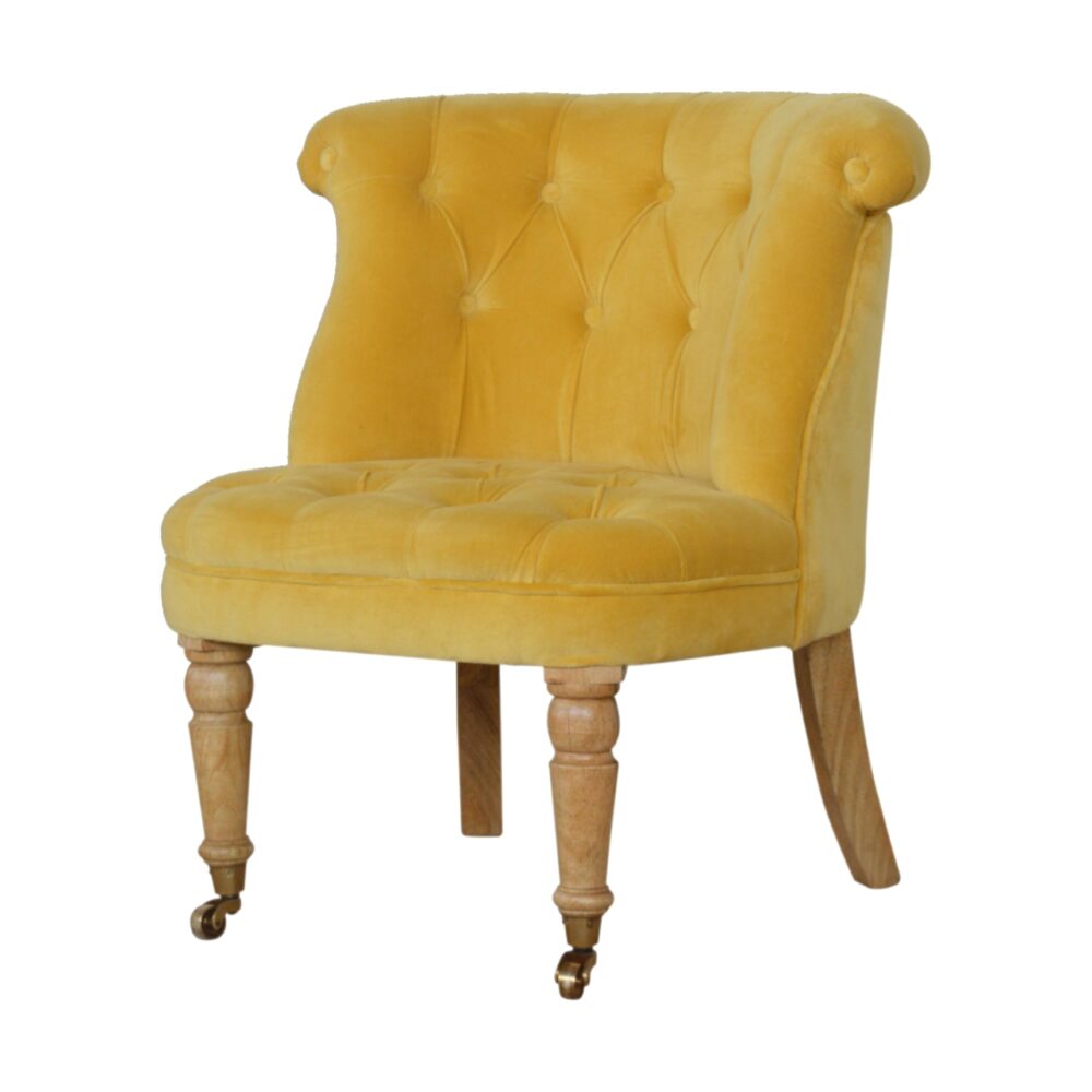 IN900 - Mustard Velvet Accent Chair wholesalers
