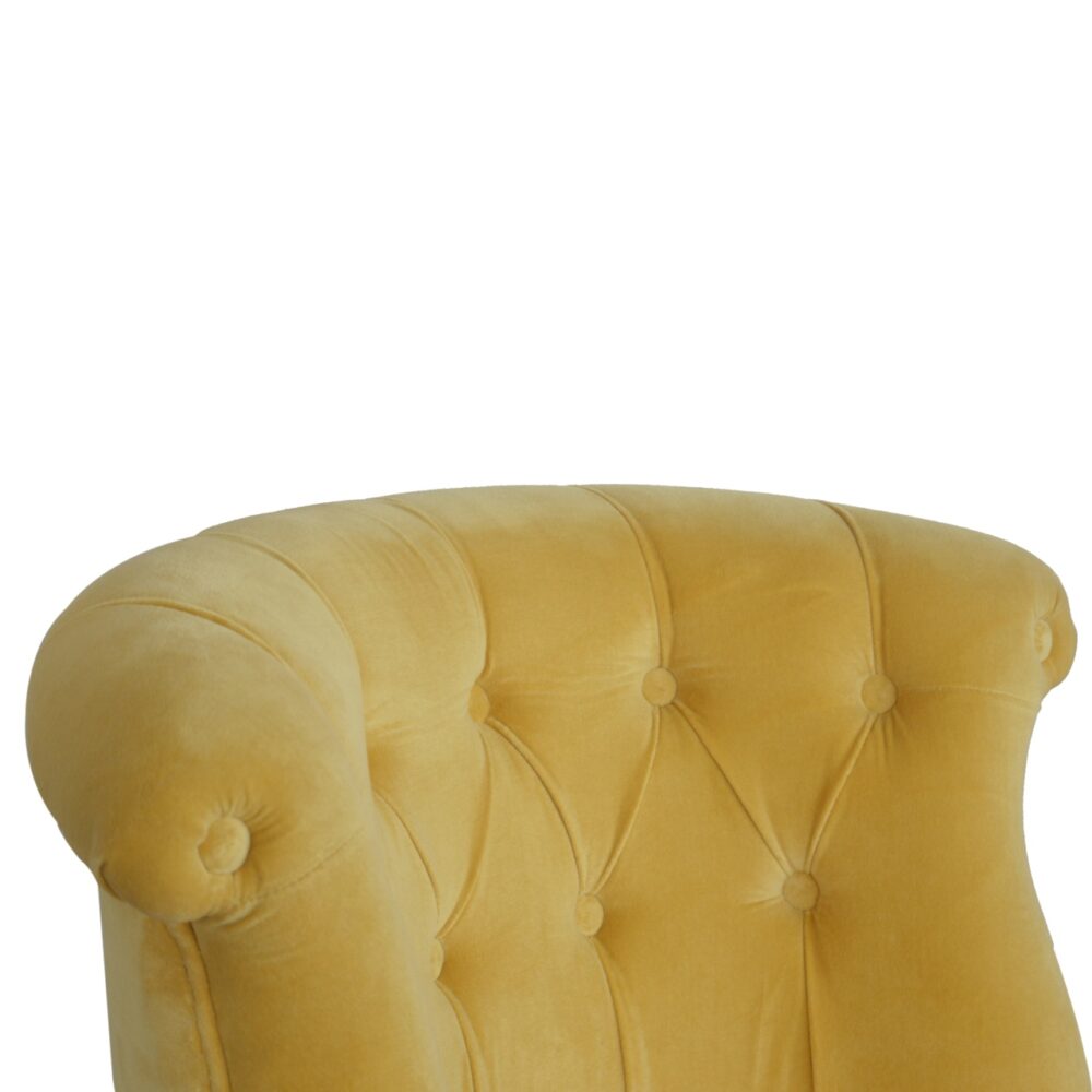 wholesale IN900 - Mustard Velvet Accent Chair for resale