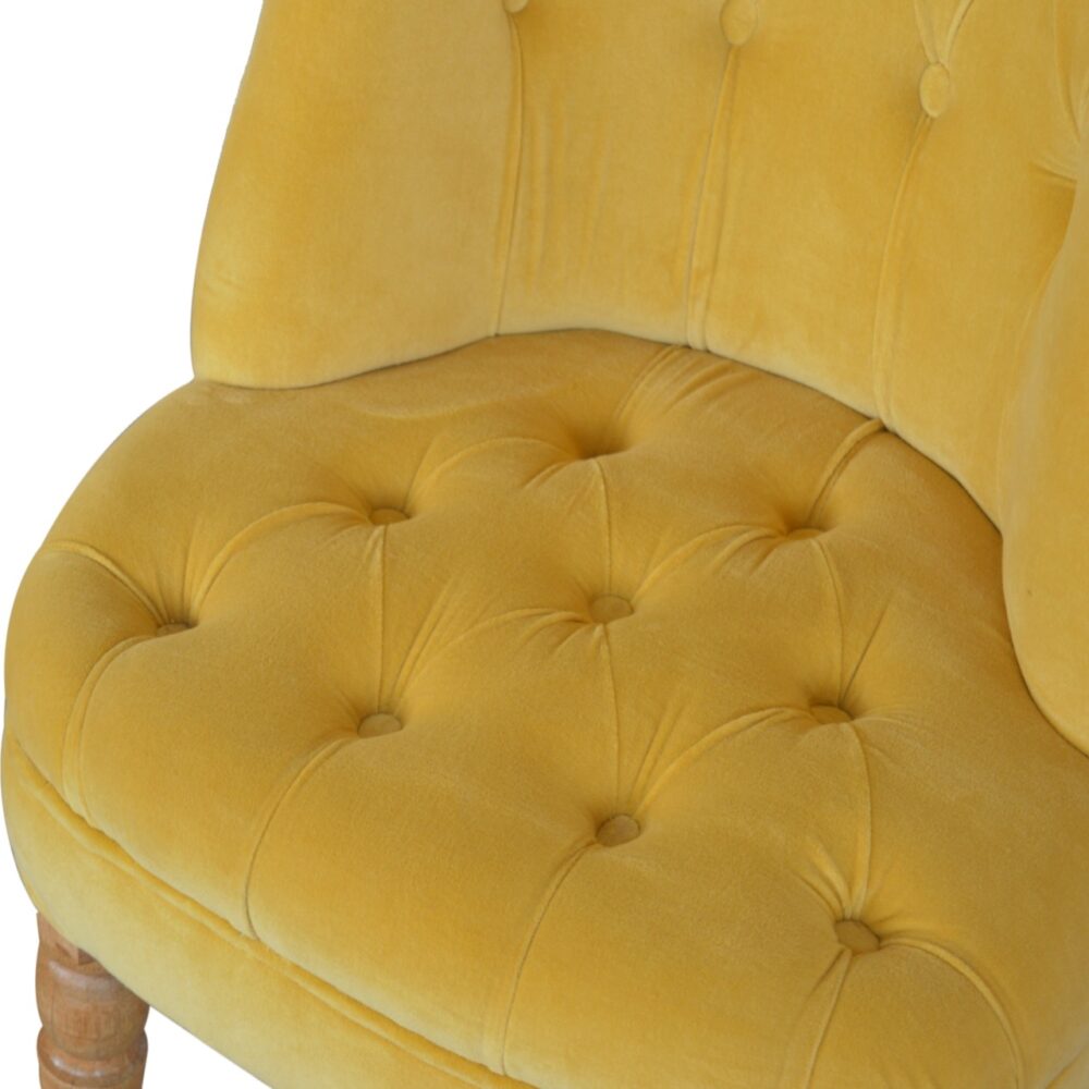IN900 - Mustard Velvet Accent Chair dropshipping