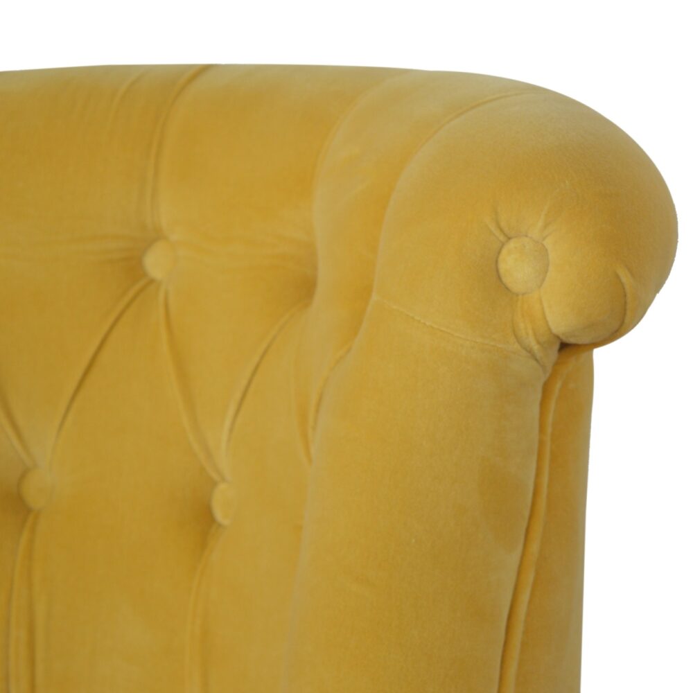 IN900 - Mustard Velvet Accent Chair for reselling