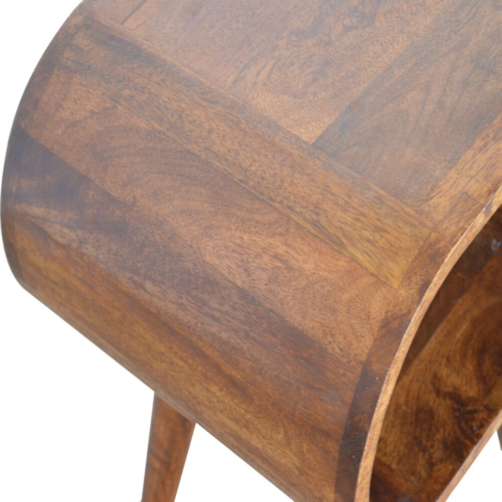 Chestnut Circular Open Bedside for resell