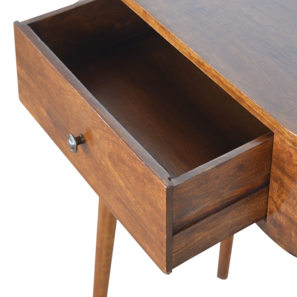 Chestnut Rounded Small Console Table dropshipping
