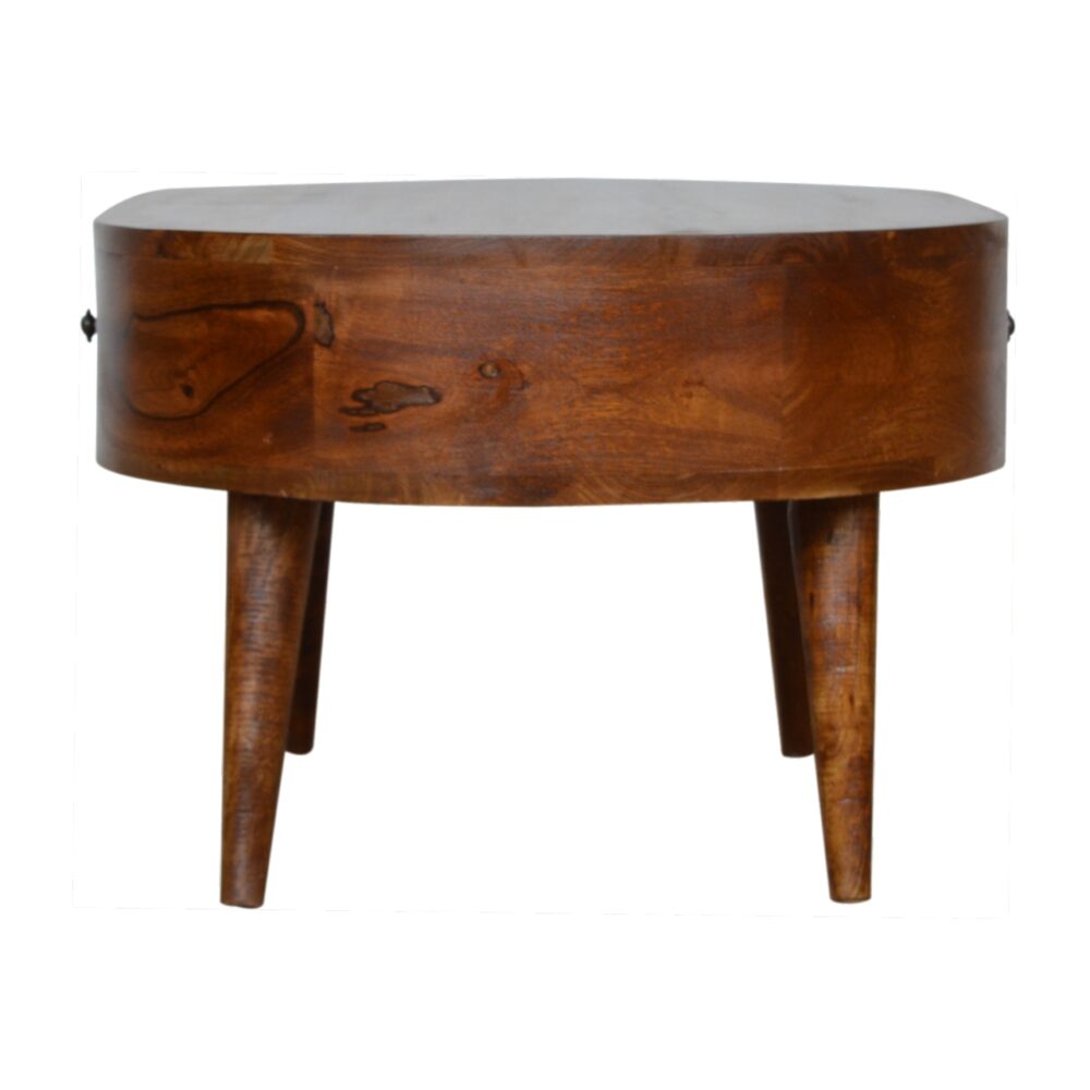 Chestnut Rounded Coffee Table for reselling