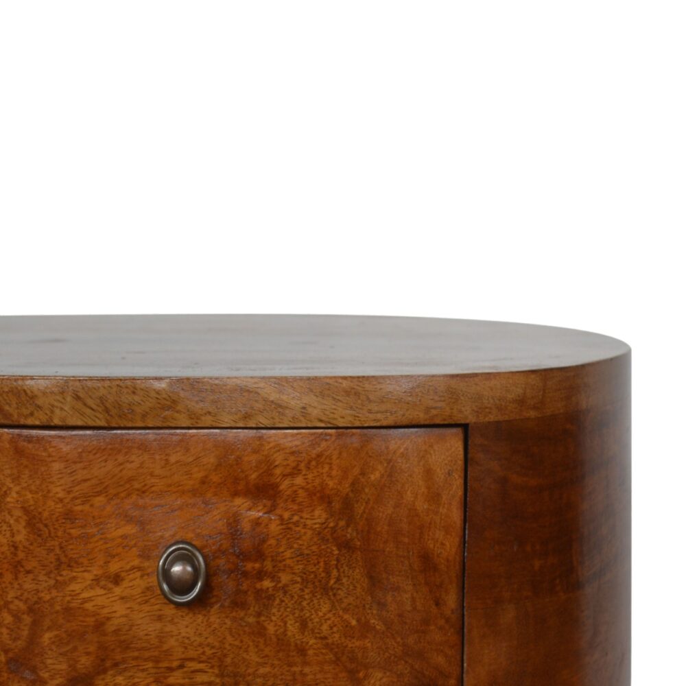 Chestnut Rounded Nightstand dropshipping