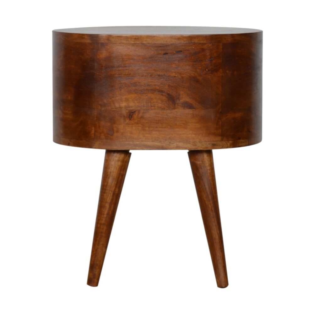 bulk Chestnut Rounded Nightstand for resale