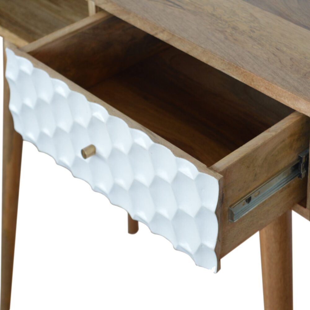 IN924 - Honeycomb Carved Writing Desk dropshipping