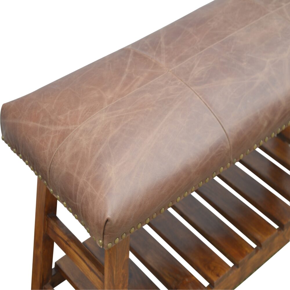 Buffalo Hide Hallway Bench dropshipping