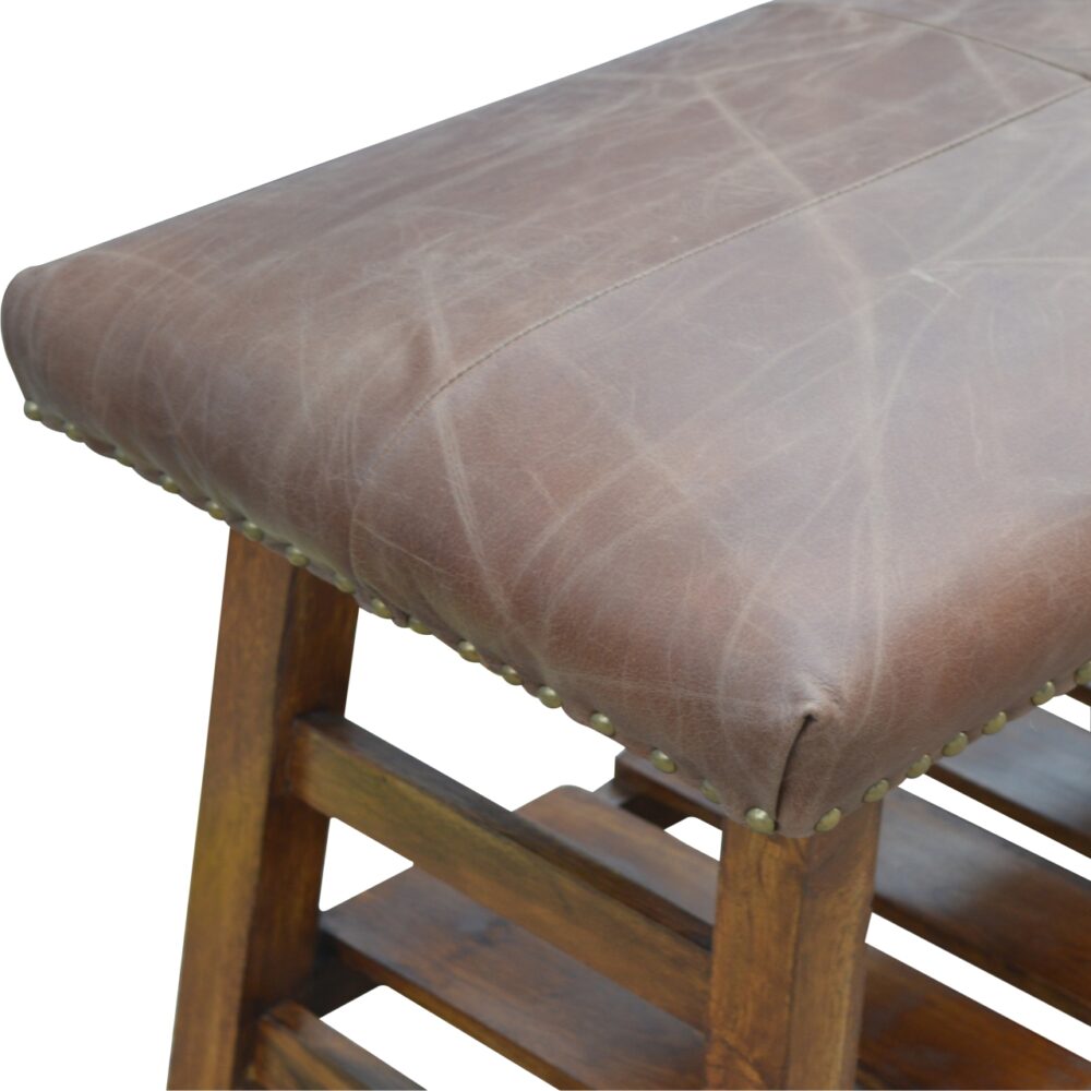 wholesale Buffalo Hide Hallway Bench for resale