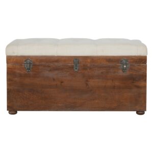 Solid Wood D-Button Lid Up Storage Box for resale
