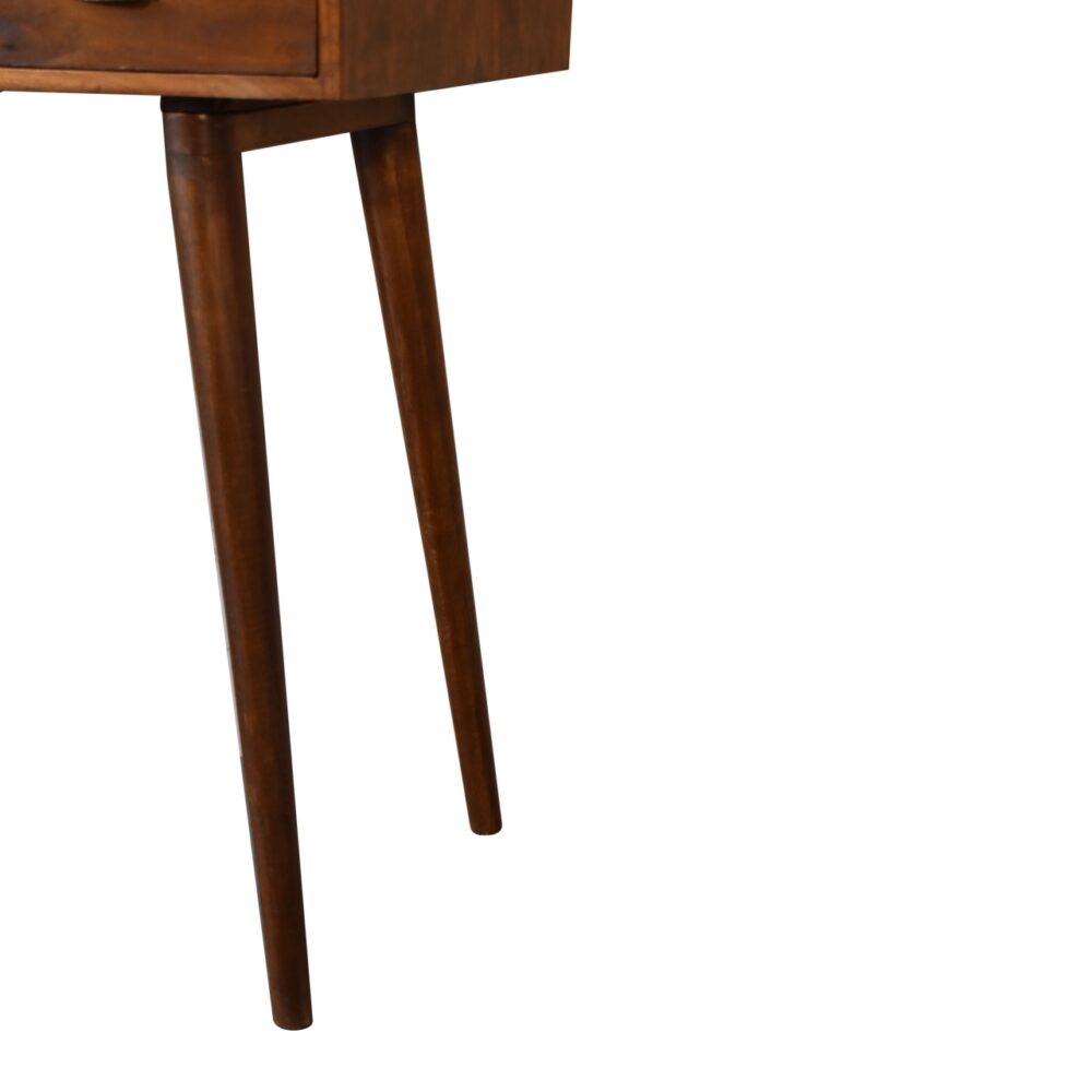 Solid Wood Chestnut Writing Desk with Open Slot for wholesale