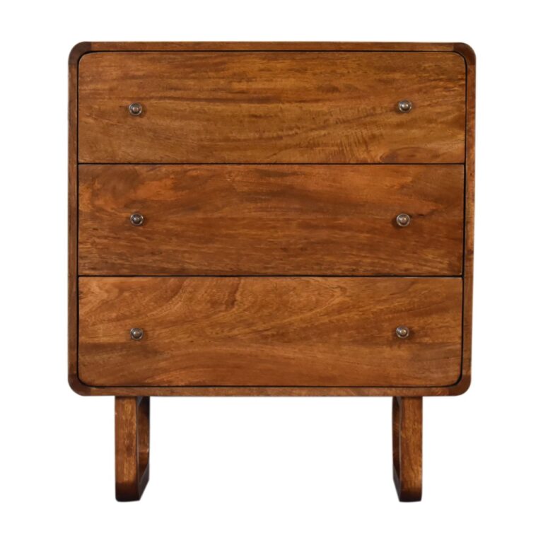 U-Curved Chestnut Chest for resale