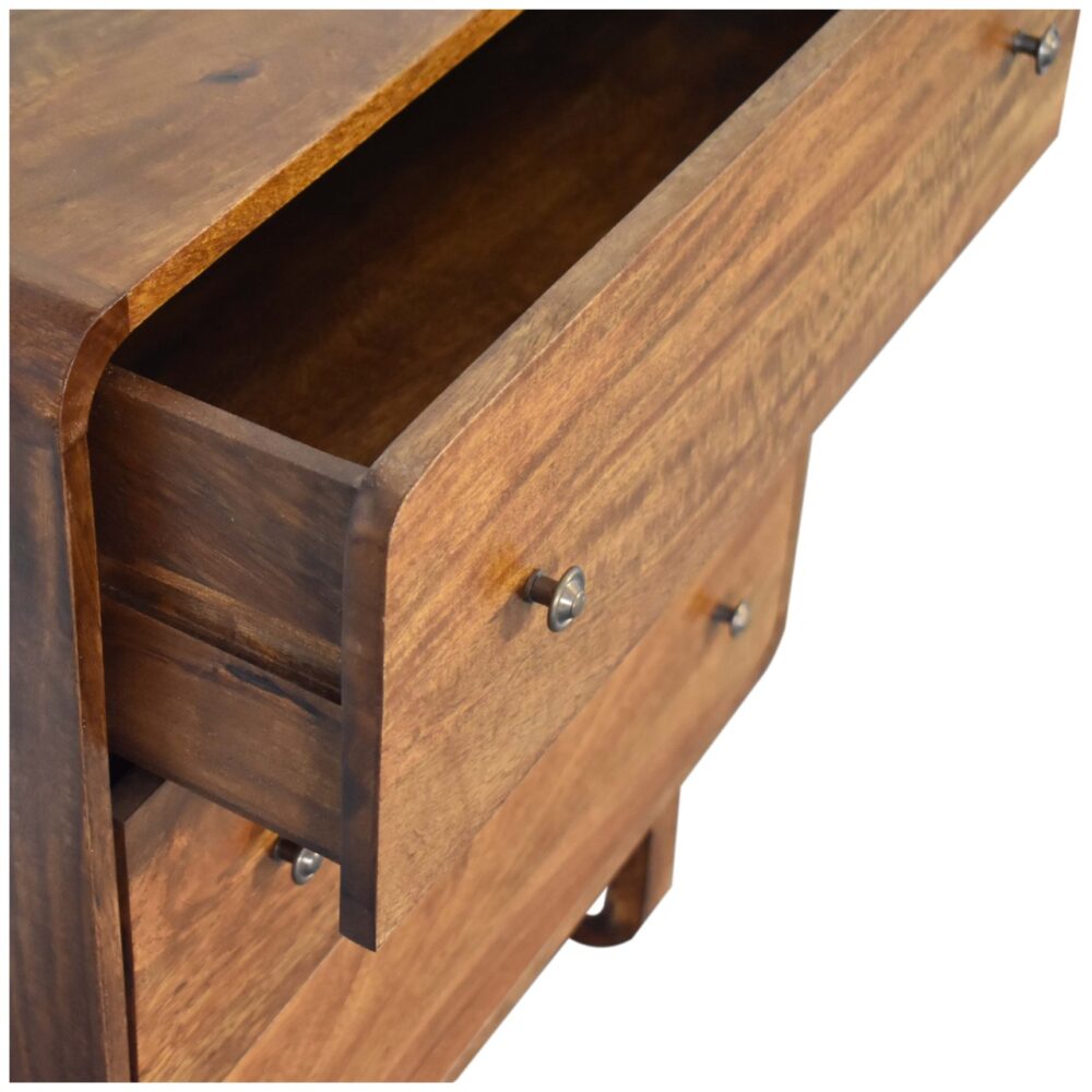 U-Curved Chestnut Chest for reselling