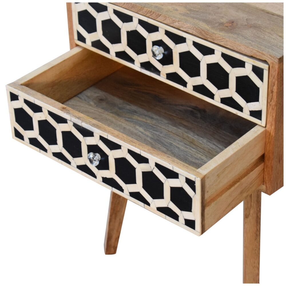 Bone Inlay Scandinavian Style Bedside for resell