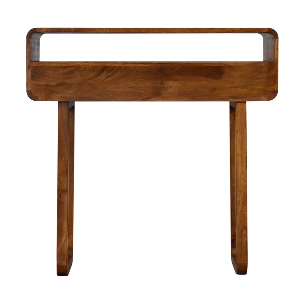bulk U-Curved Chestnut Console Table for resale