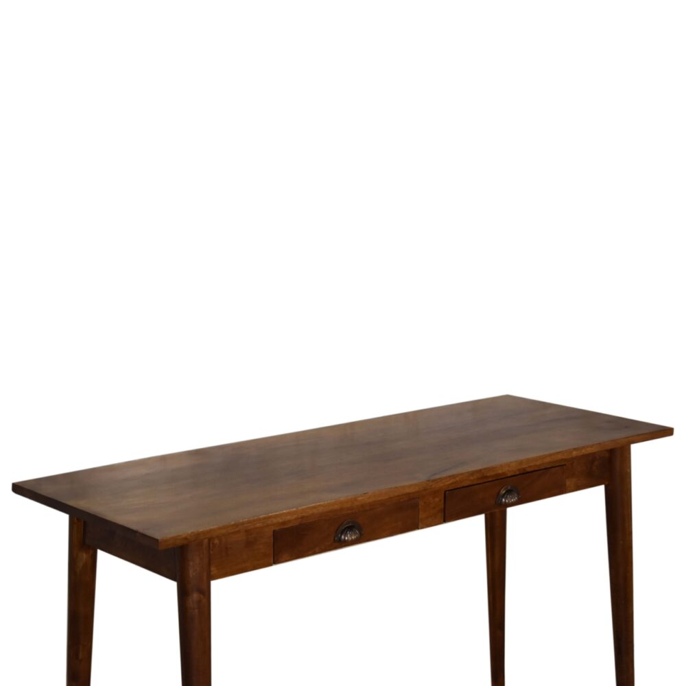 Chestnut Nordic Style Writing Desk with 2 Drawers for resell