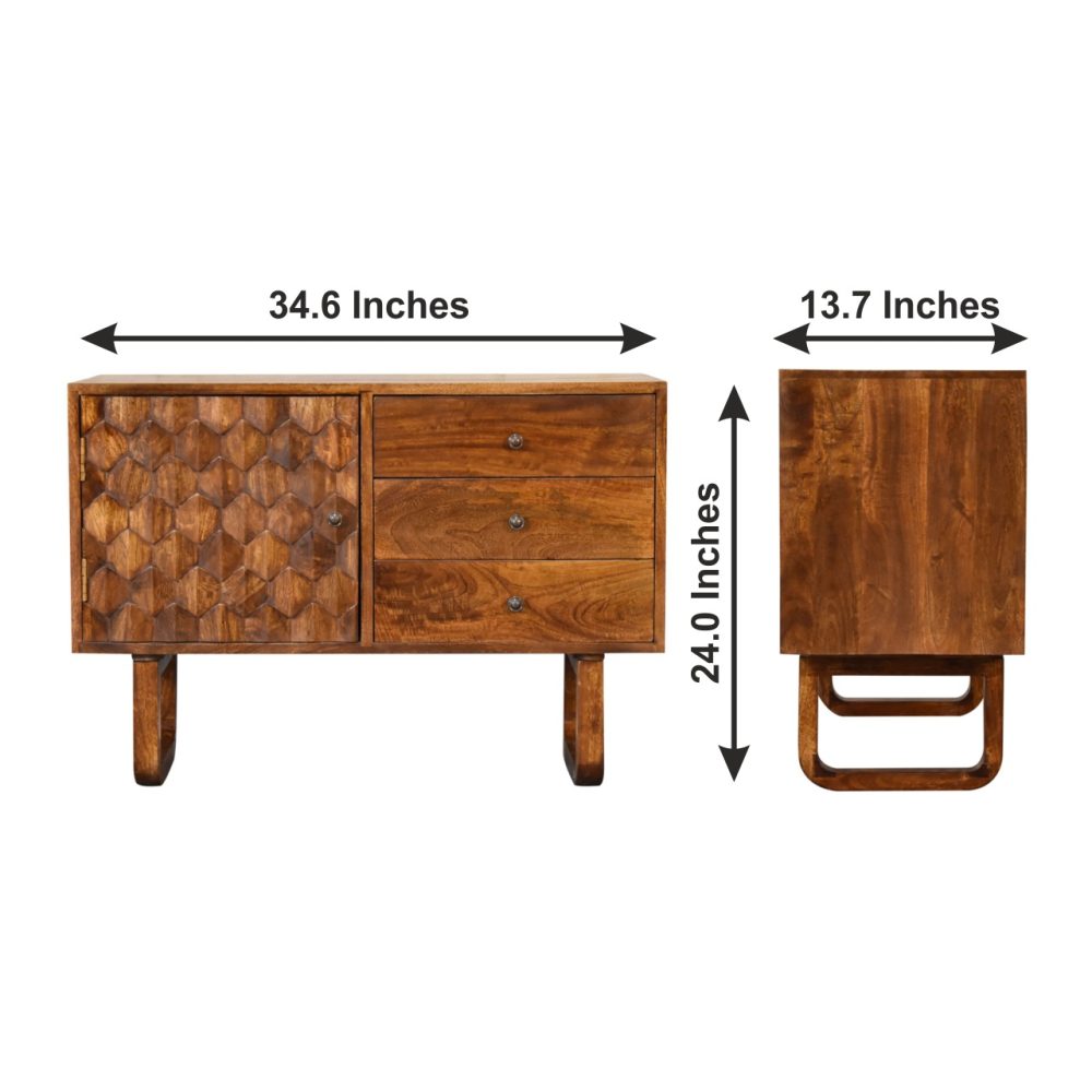 U-Chestnut Pineapple Sideboard - Image 10