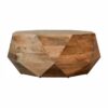 Geometric Solid Wood Coffee Table for resale