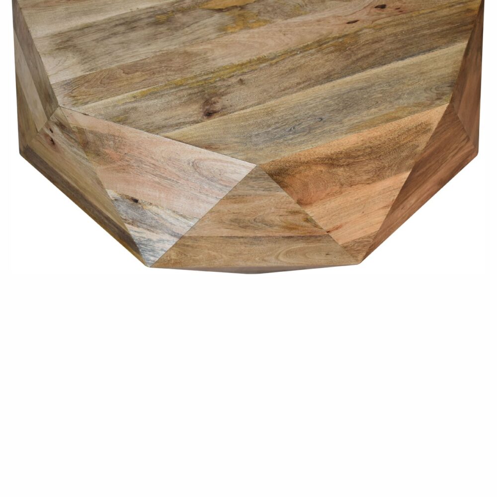 Geometric Solid Wood Coffee Table dropshipping